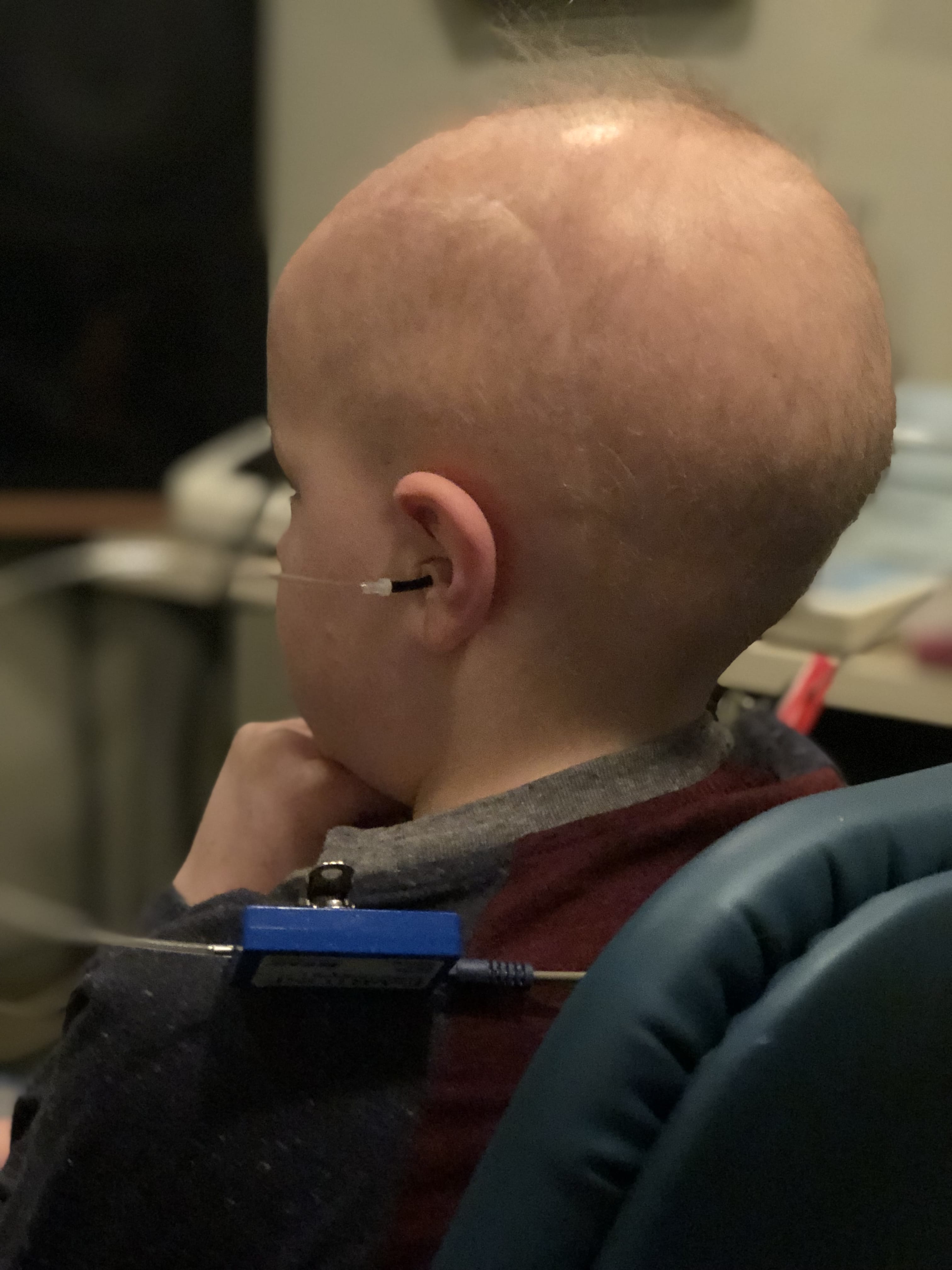 Chase in his hearing test on Tuesday