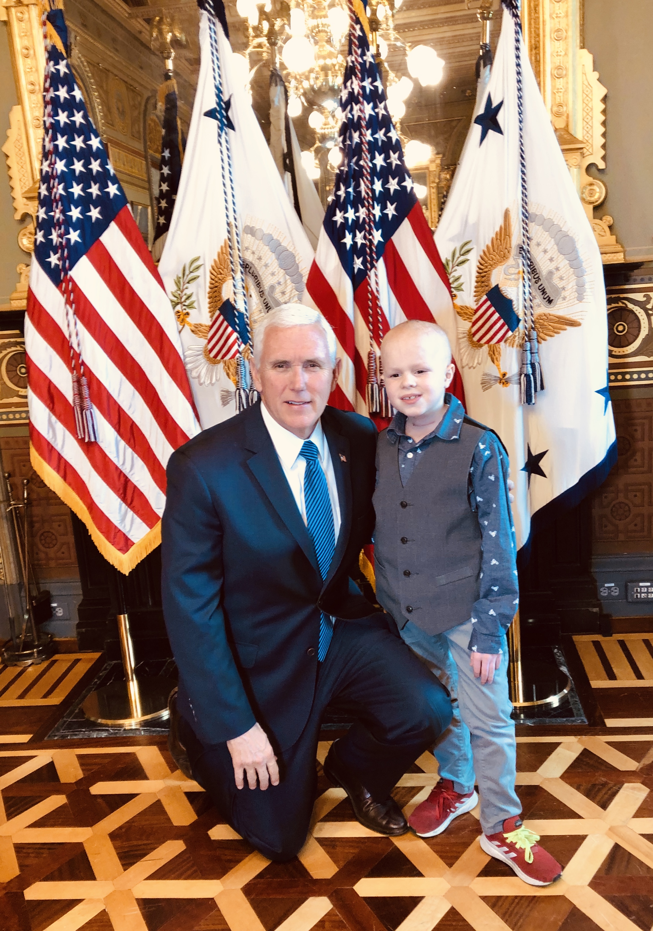 Chase with Vice President Pence in Washington DC