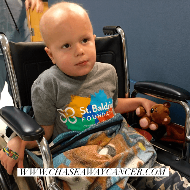 Chase exits post-op, too wobbly to walk, but sharp enough to work the nurses for extra stickers. <3 