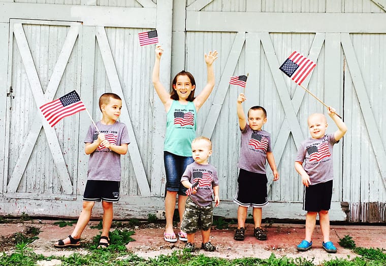 Aidan, Darcy, Michael (cousin), Karsten, Chase