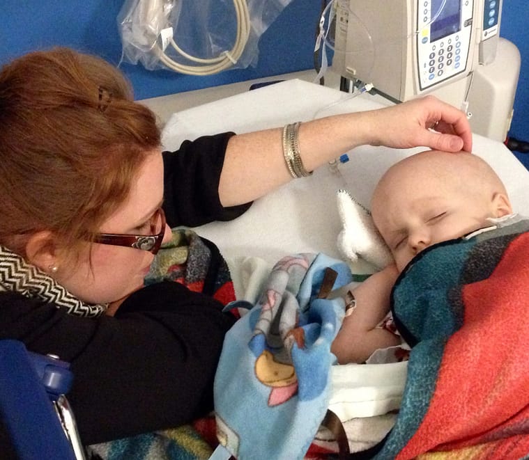In post-op after the MRI - February 2014